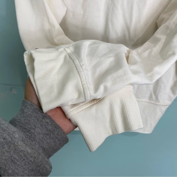 Athleta Eastbound‎ Sweatshirt Ivory Creme Sz XL Sweater 986965 - Picture 8 of 8